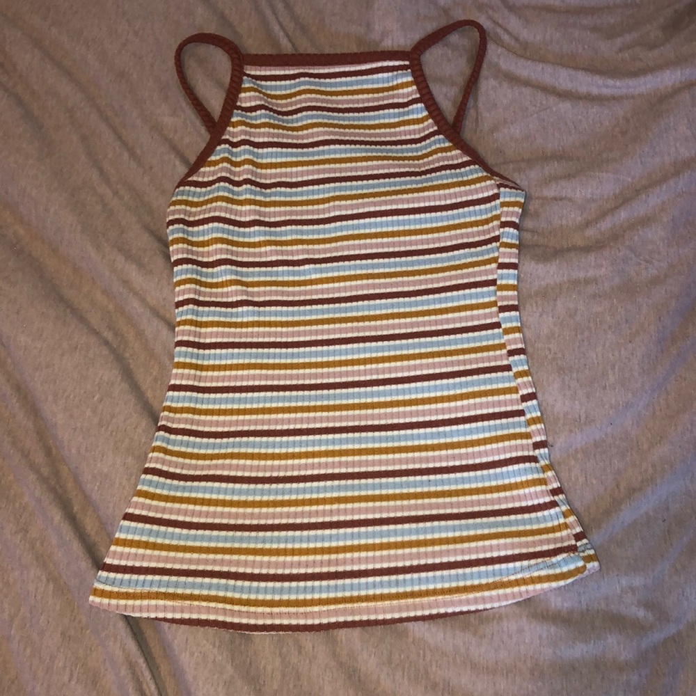 Striped Ribbed Tank Top